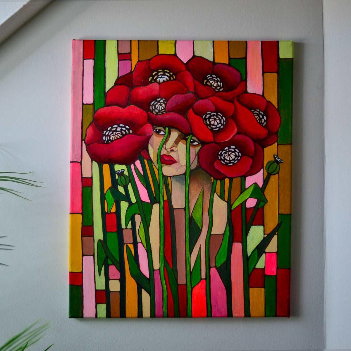 Red Poppy - Original Acrylic Painting