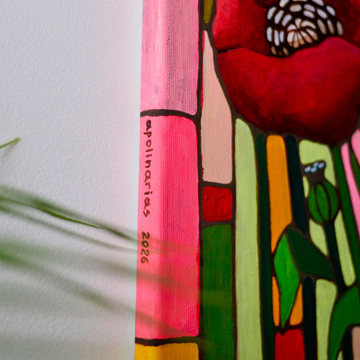 Red Poppy - Original Acrylic Painting