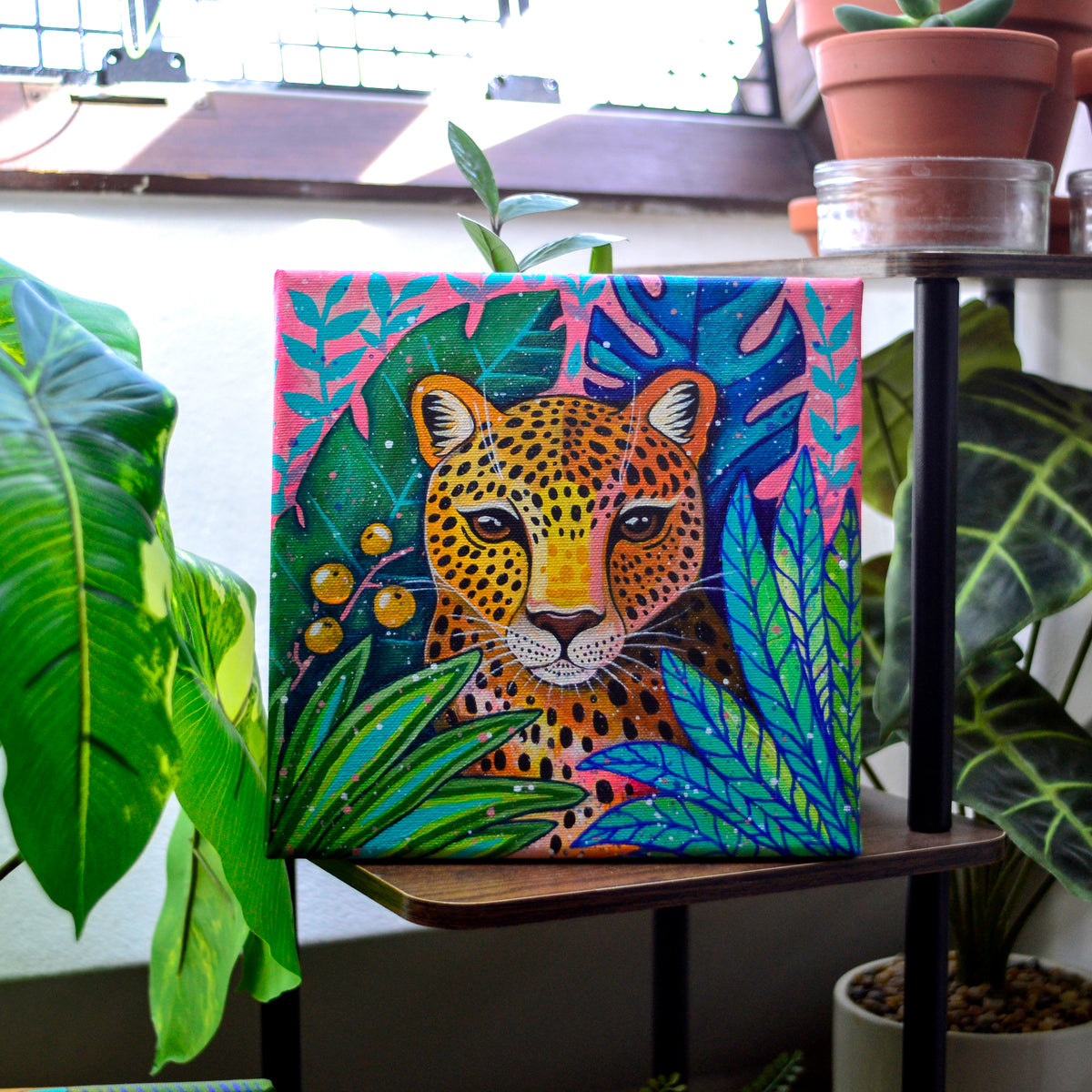Jungle Leopard - Original Acrylic Painting