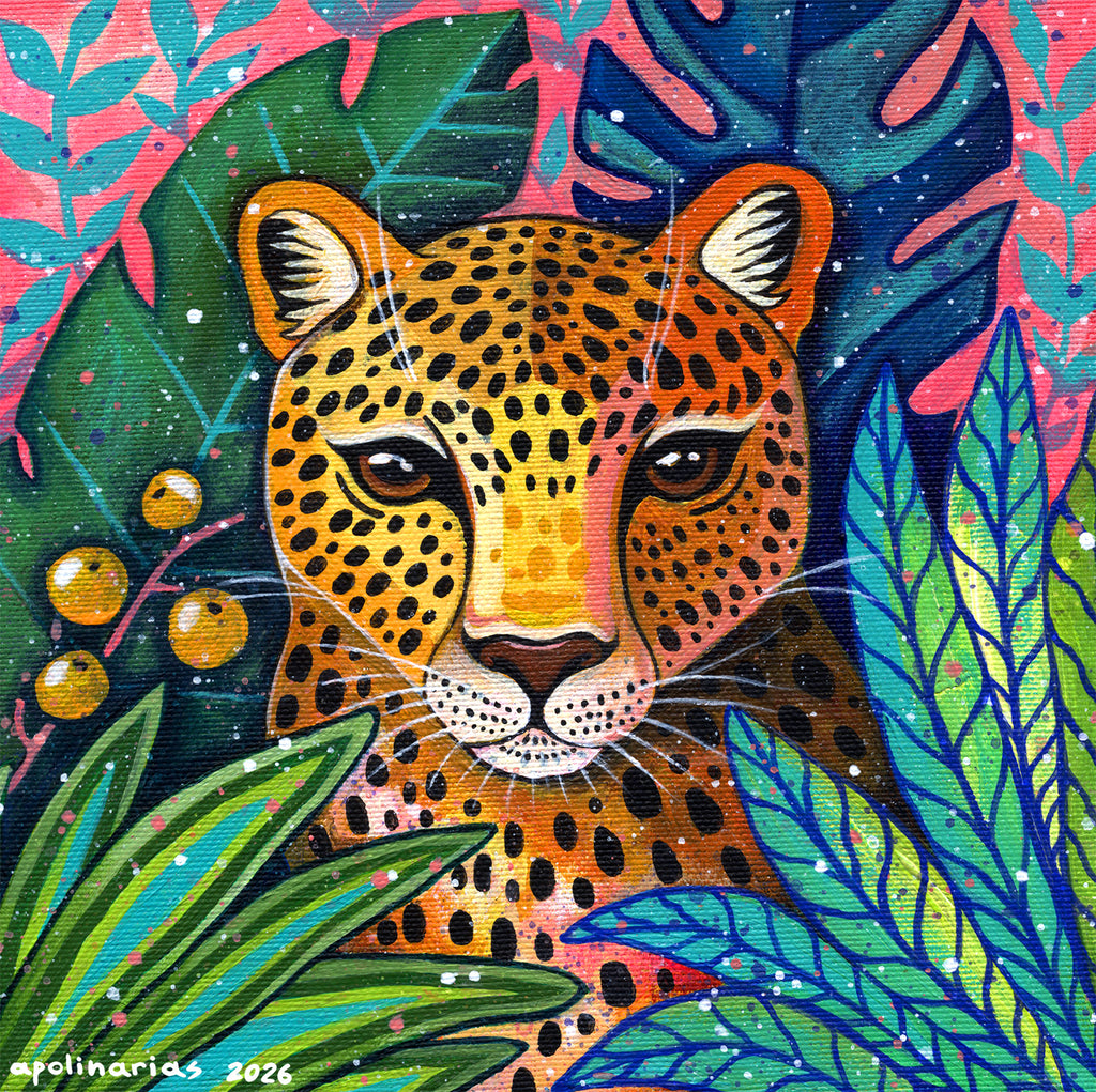 Jungle Leopard - Original Acrylic Painting